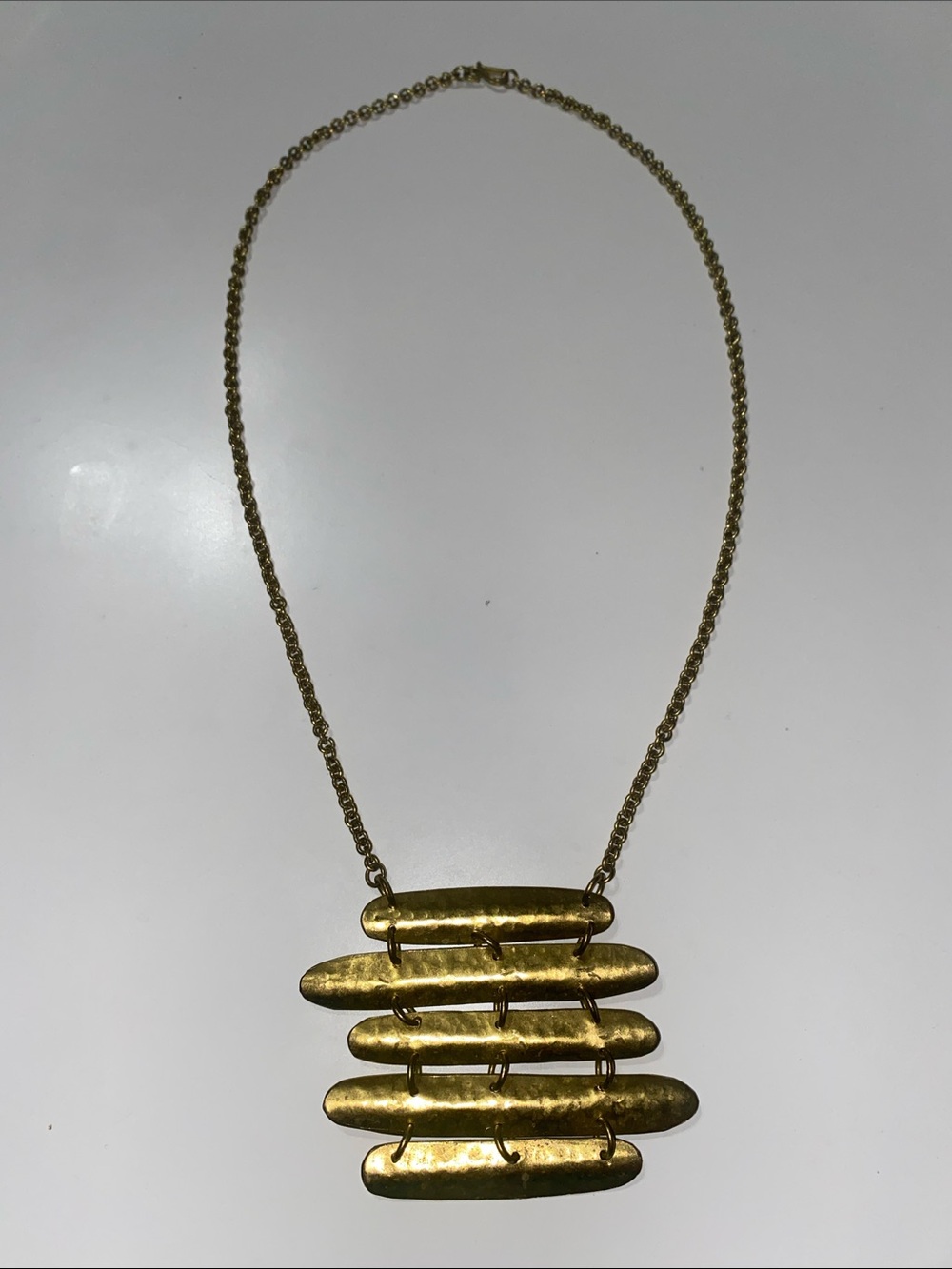 Gold Layered Bar Pendant Necklace - Women Jewelry